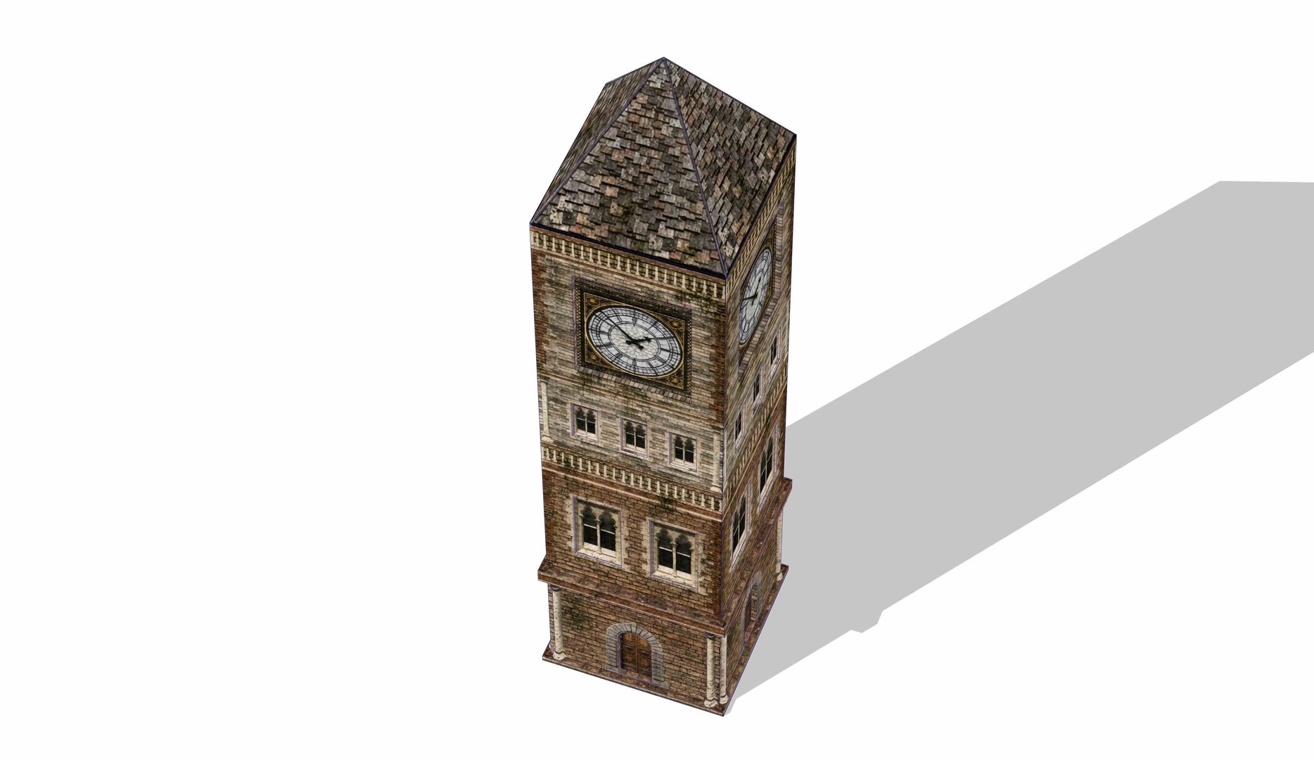 Low-Poly Victorian Brick Clock Tower 3D model https://p.turbosquid.com/ts-thumb/fk/hNY43d/Dn/2/jpg/1791108343/1920x1080/fit_q87/3f81f4591b733b0f14b80ba3daa88a0f94861550/2.jpg