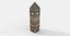 Low-Poly Victorian Brick Clock Tower