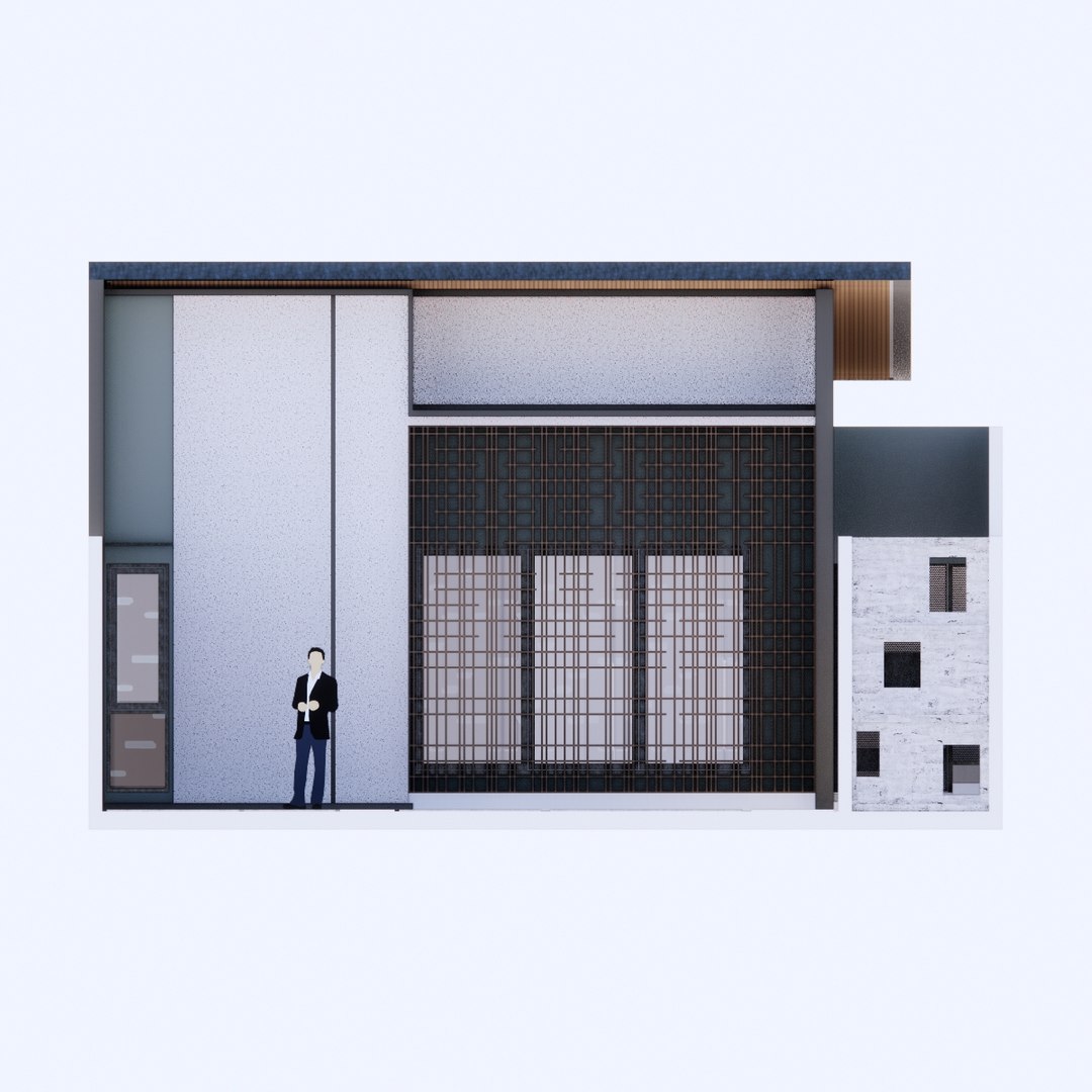 Japandi House 3D Model - TurboSquid 2103441