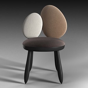 cairn chair roche bobois 3D model