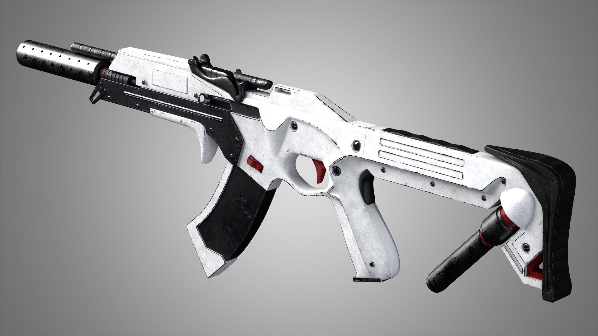 Sci-Fi Rifle 01 3D Model - TurboSquid 1982486