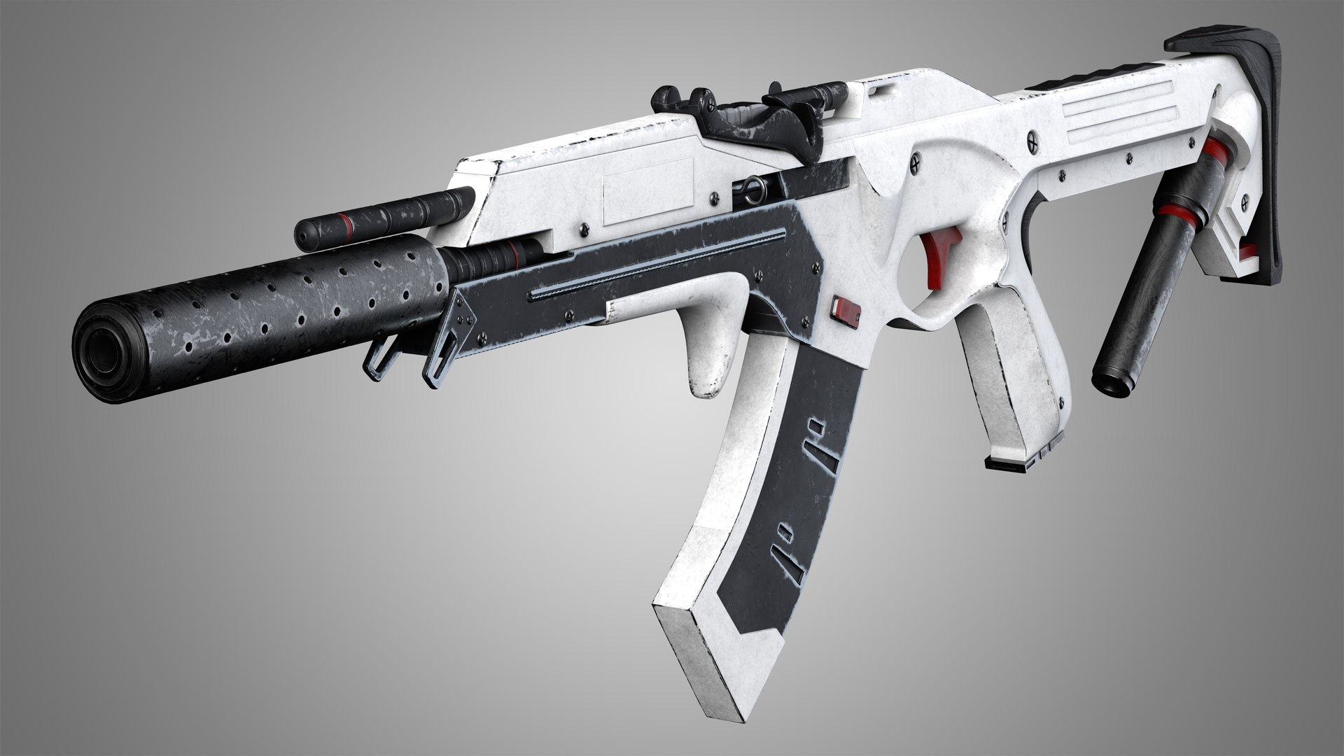 Sci-Fi Rifle 01 3D Model - TurboSquid 1982486