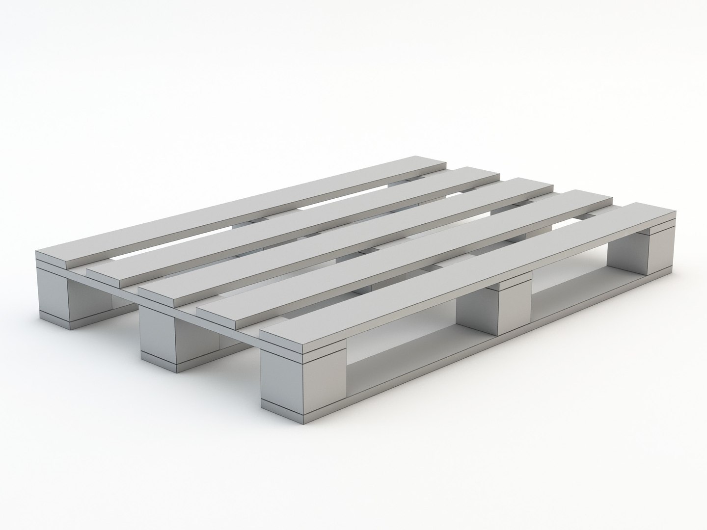 3d Model Of Pallet Industrial Modelled