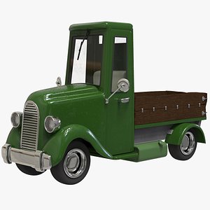 3D cartoon truck pickup v2