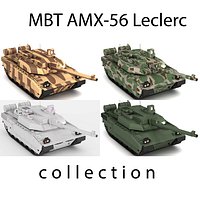 Amx-56 Leclerc 3D model Collection
