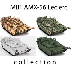 Amx-56 Leclerc 3D model Collection
