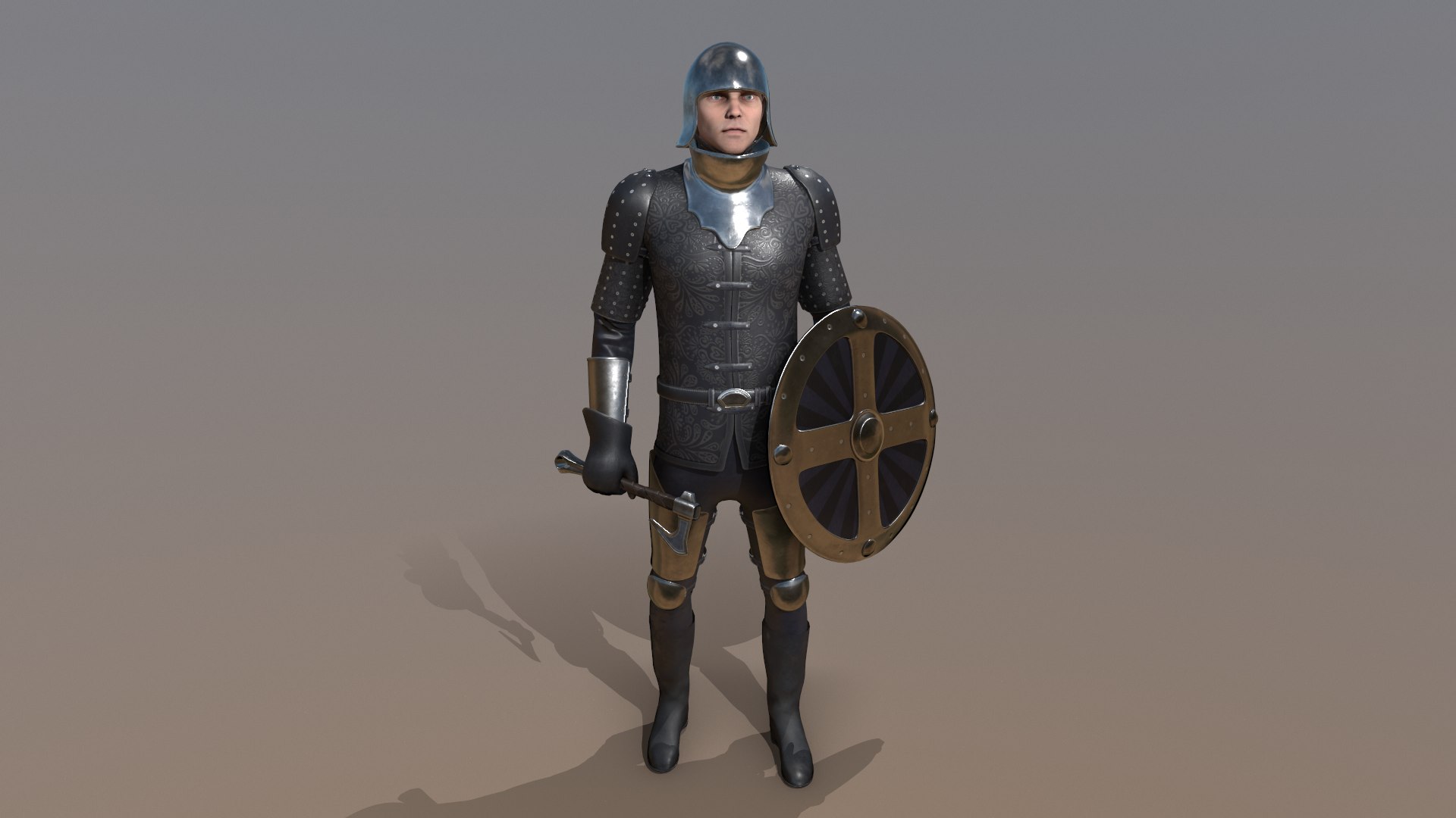 3D model knight male character - TurboSquid 1666577