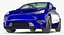 Tesla Model Y Blue 3D Model