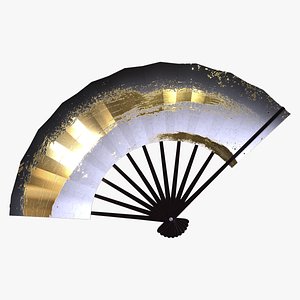 traditional japanese hand fan model