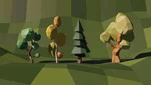 Low Poly Trees 01 model