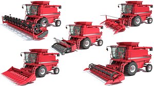 3D combine harvester model