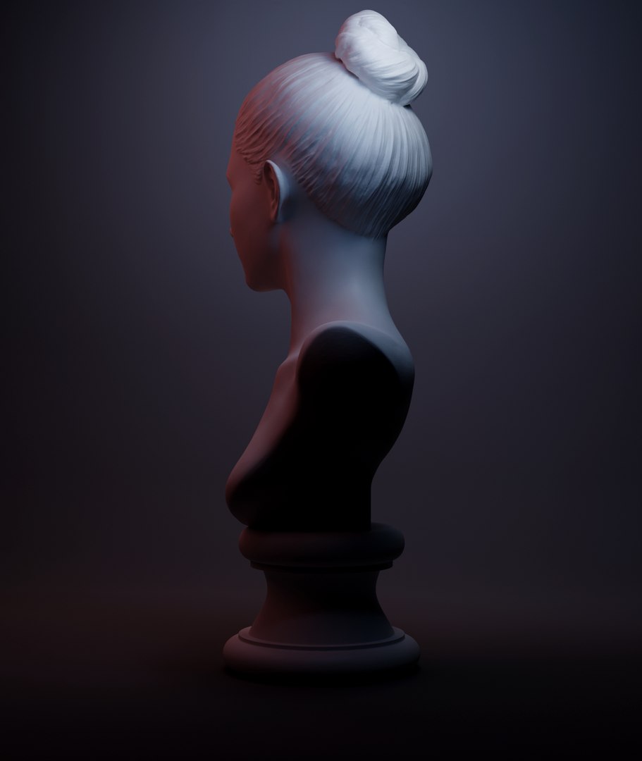 3D Sculpture Female Bust - TurboSquid 1630584