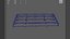 portable bleacher unit 04 3D model