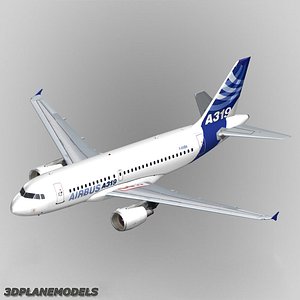 airbus a319 house livery 3d max