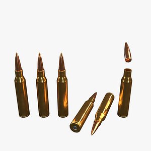 Lapua Magnum Low poly Bullet