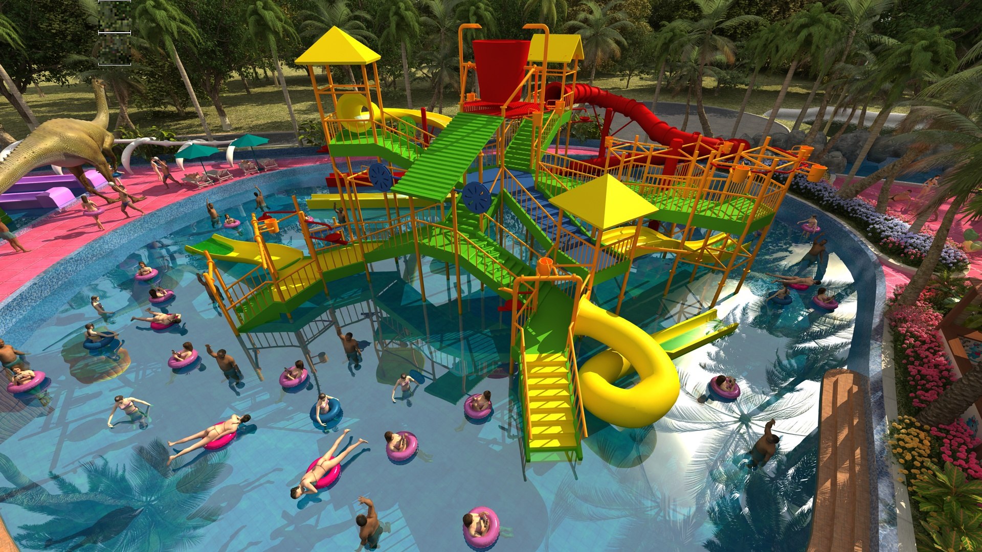 3D Waterpark - TurboSquid 2175081