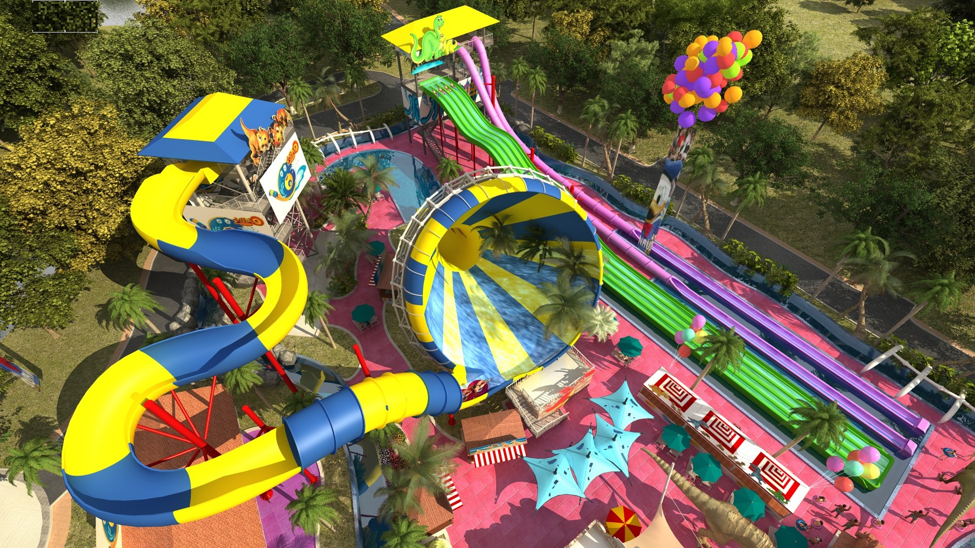 3D Waterpark - TurboSquid 2175081