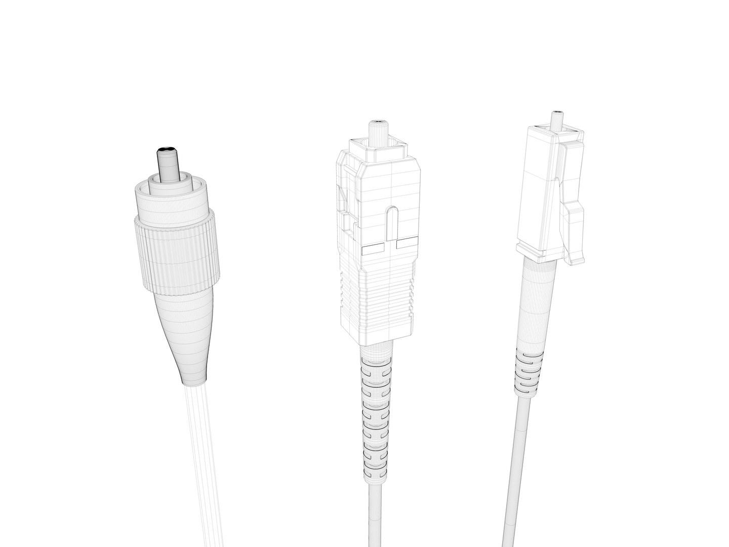 Fiber Optic Connector 3D TurboSquid 2020859