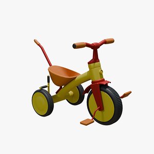 kids tricycle 3D model
