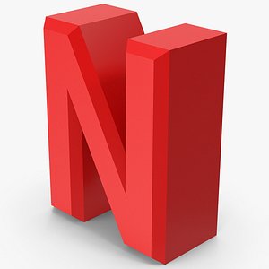 Red Letter N 3D model