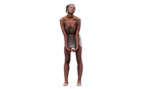 Cleaned 3D scan Adelle Sabelle Casual Standing 3D model
