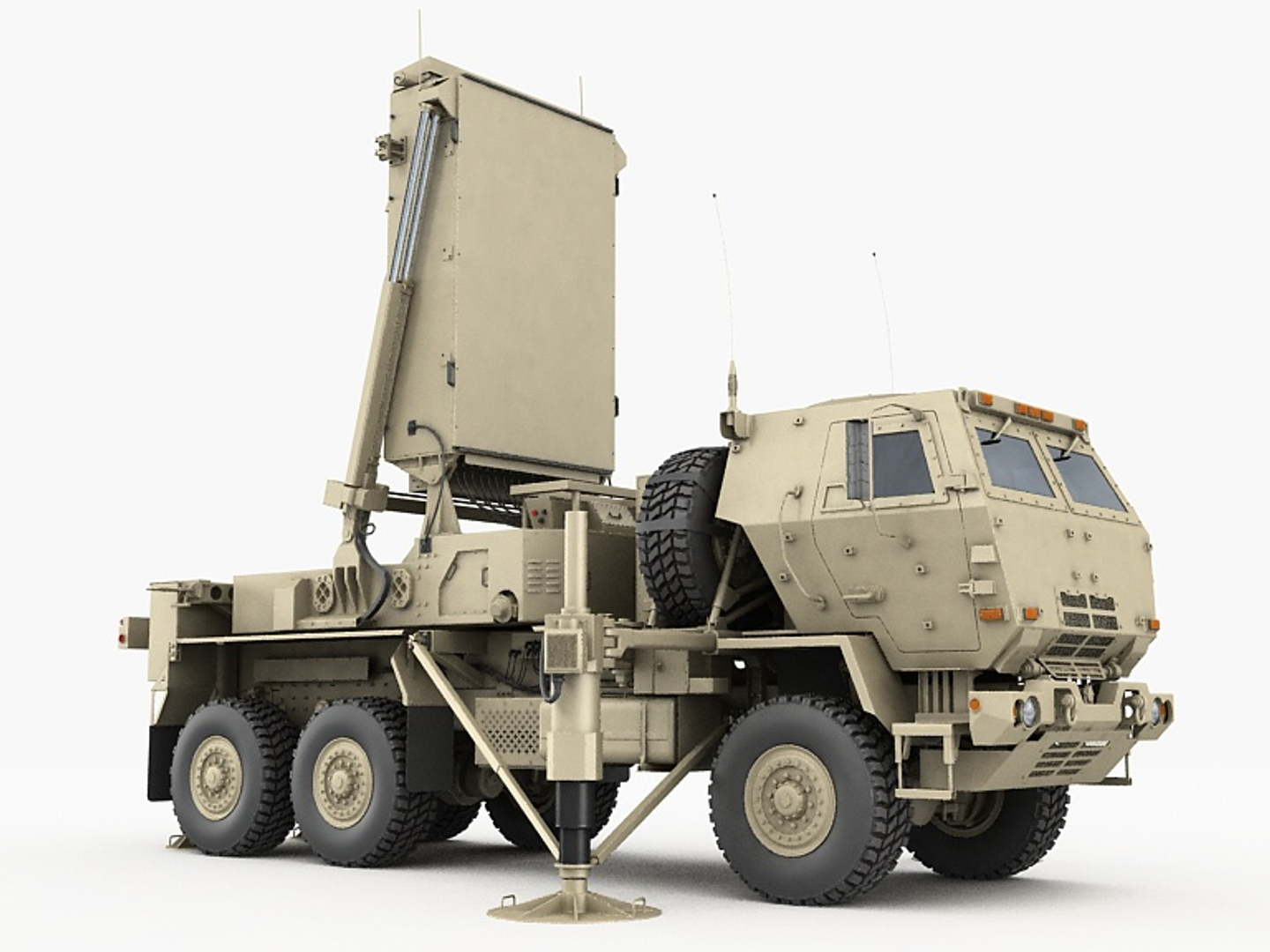 3D Tpq-53 Radar General Counterfire - TurboSquid 1540559