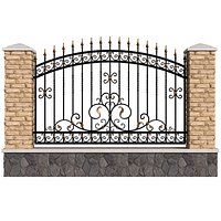 Fence Entrance Driveway Iron Classic Gate