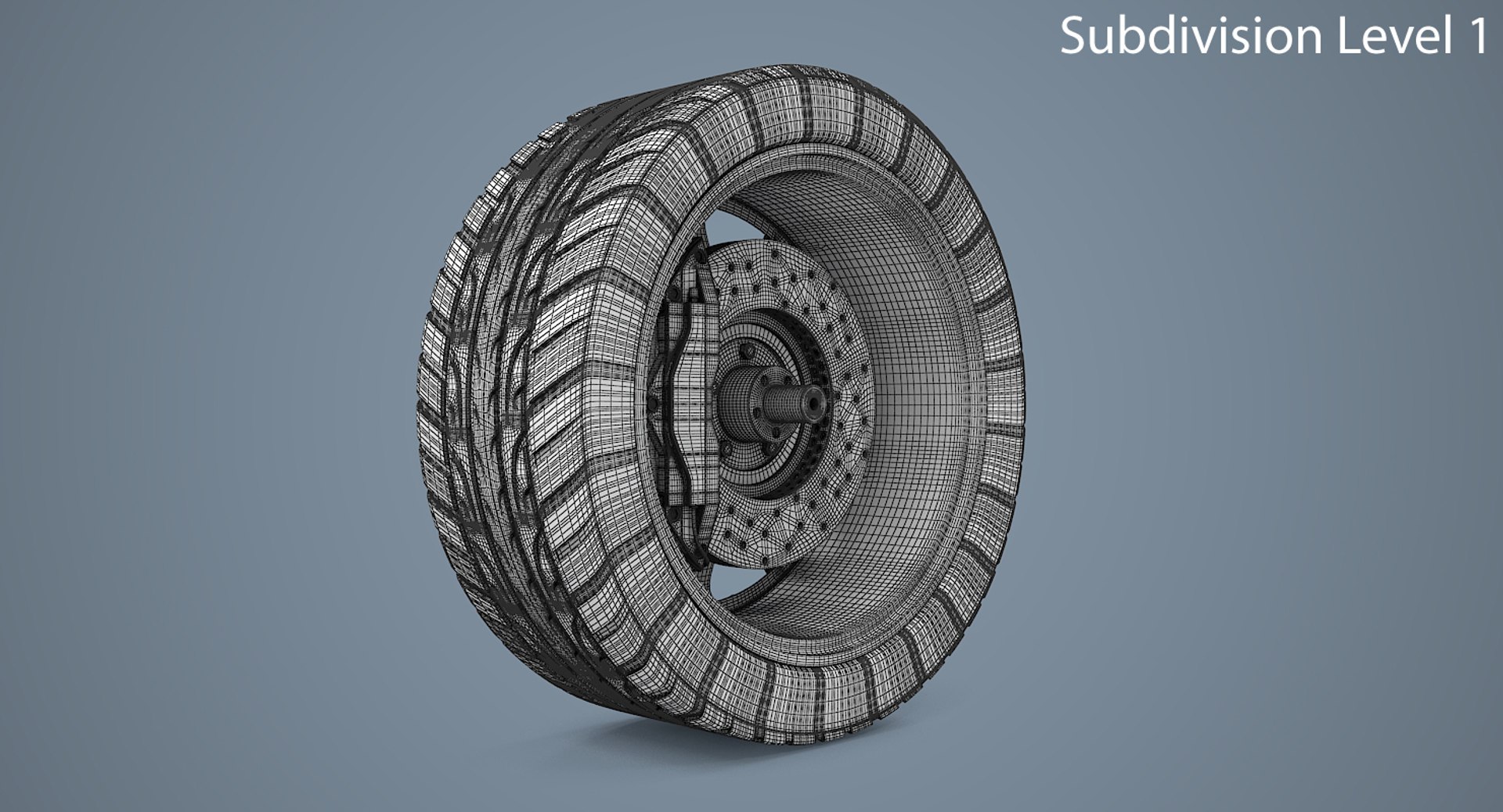 straight disk car wheel 3d dxf