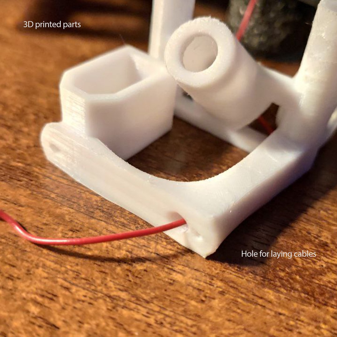 QAV-R QAV-210 Rear Combo VTX Antenna Buzzer LED Strip XT60 Mount Model ...