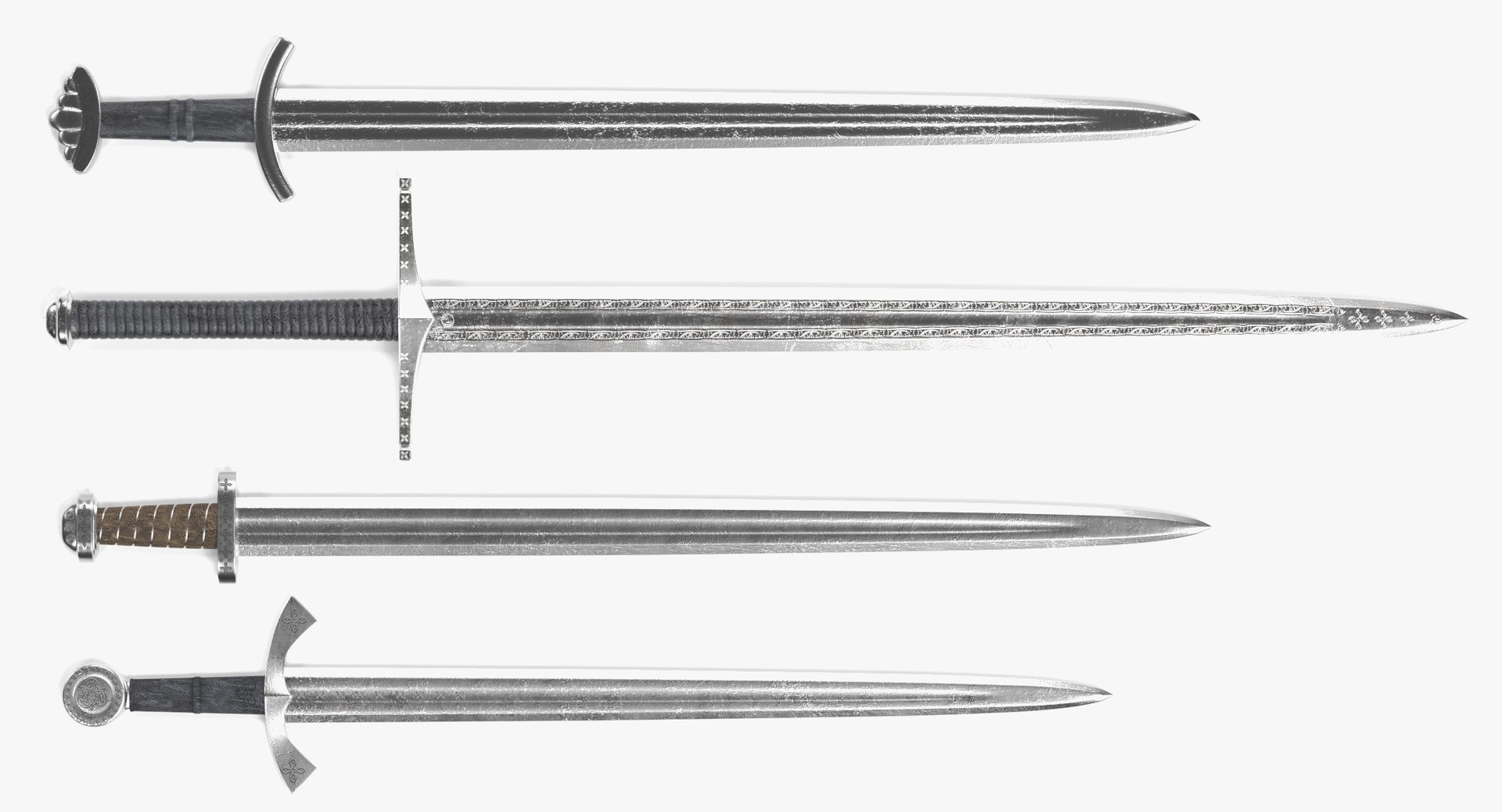Viking Swords 3D Model - TurboSquid 1307430