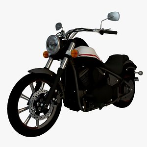 3D kawasaki cruiser bike