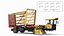 3D Stackcruiser Bale Loading Wagon Transport Vehicle Rigged