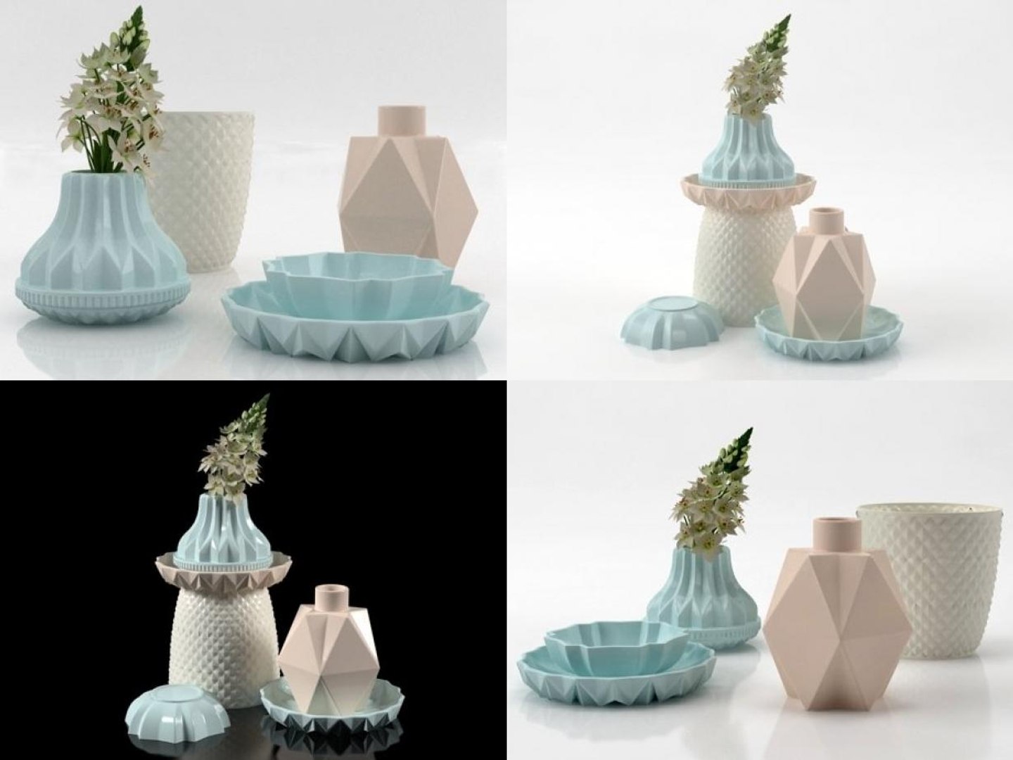 Set Vases Model - TurboSquid 1175900