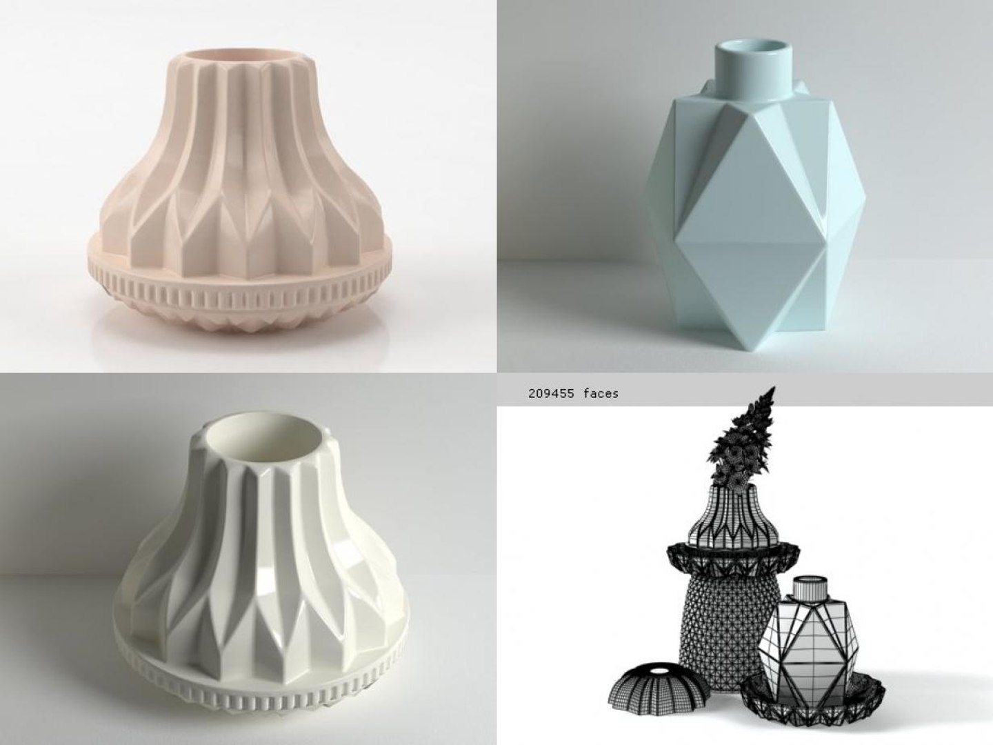 Set Vases Model - TurboSquid 1175900