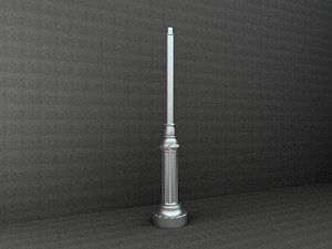 3d antique street lamp model