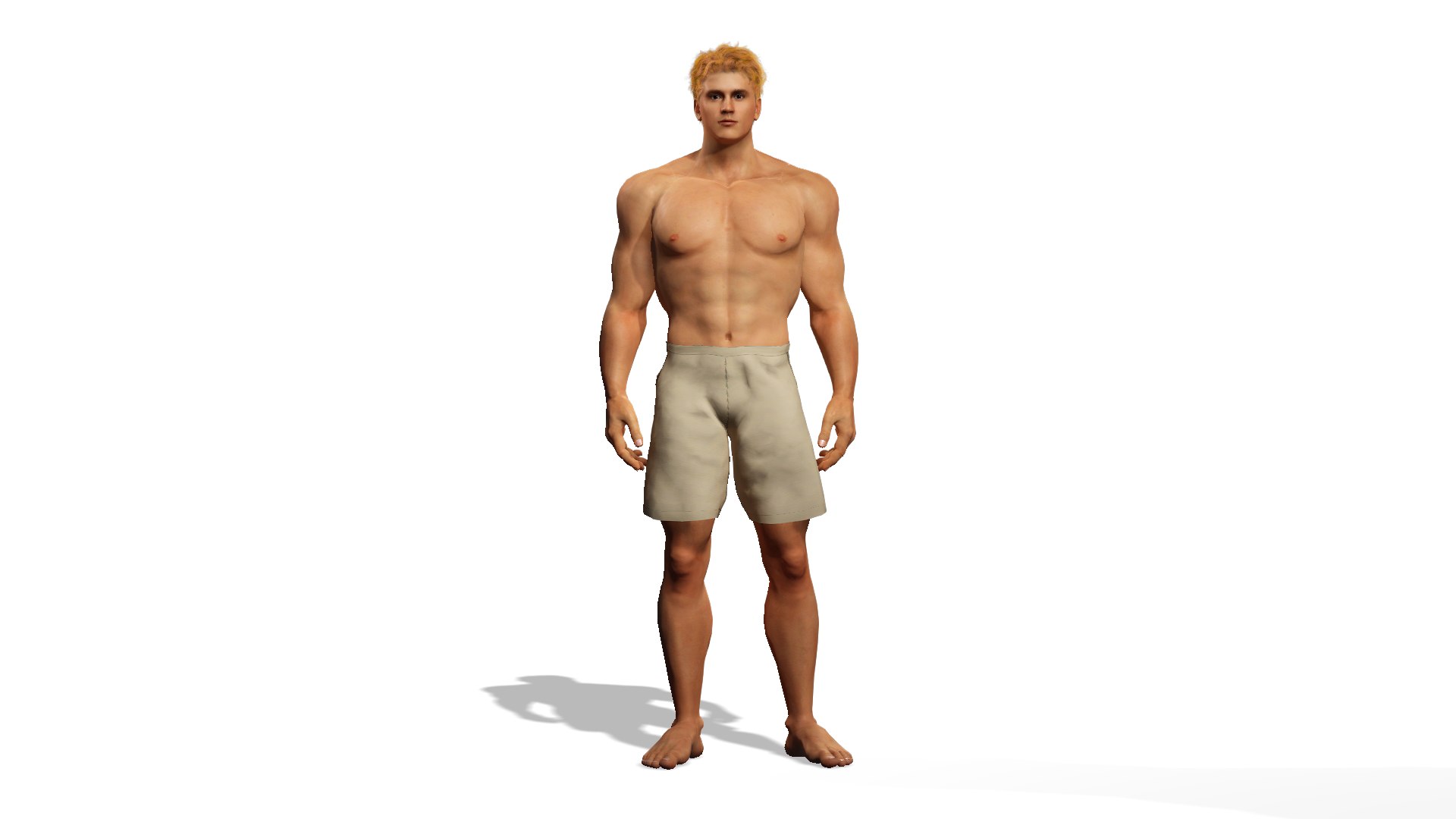 Muscular Handsome Man 3D Character Model 3D Model - TurboSquid 2641052