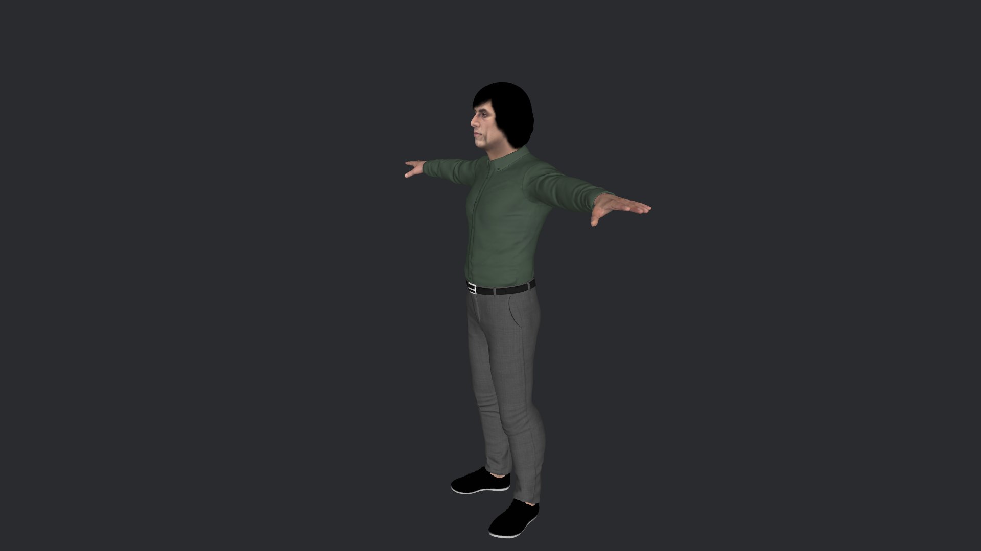 3D Anton Chigurh Hyper Realistic Full Body Fully Rigged 3D Character ...