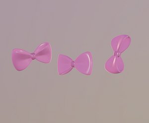 pink bow tie model