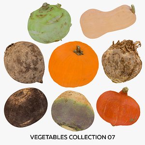 3D model Vegetables Collection 07 - 8 models RAW Scans
