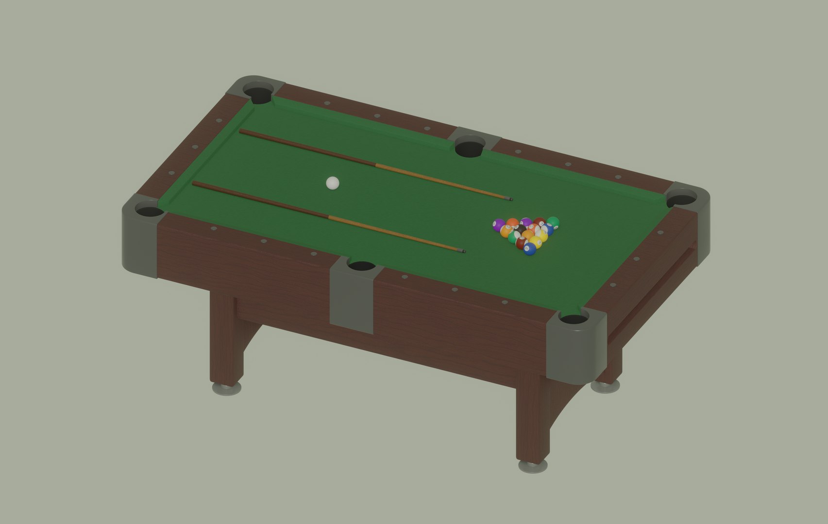 Billiard 3d Model Turbosquid 2197223