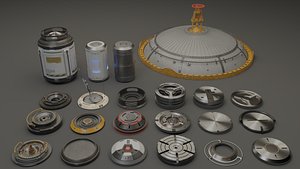 BlenderJunky Cylinders and Caps 2 3D