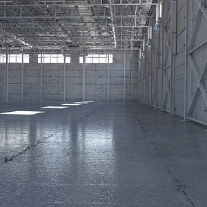 Empty Warehouse Interior 1 model