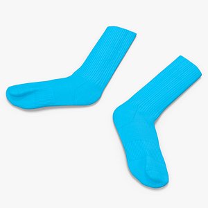 Long Blue Idle Socks