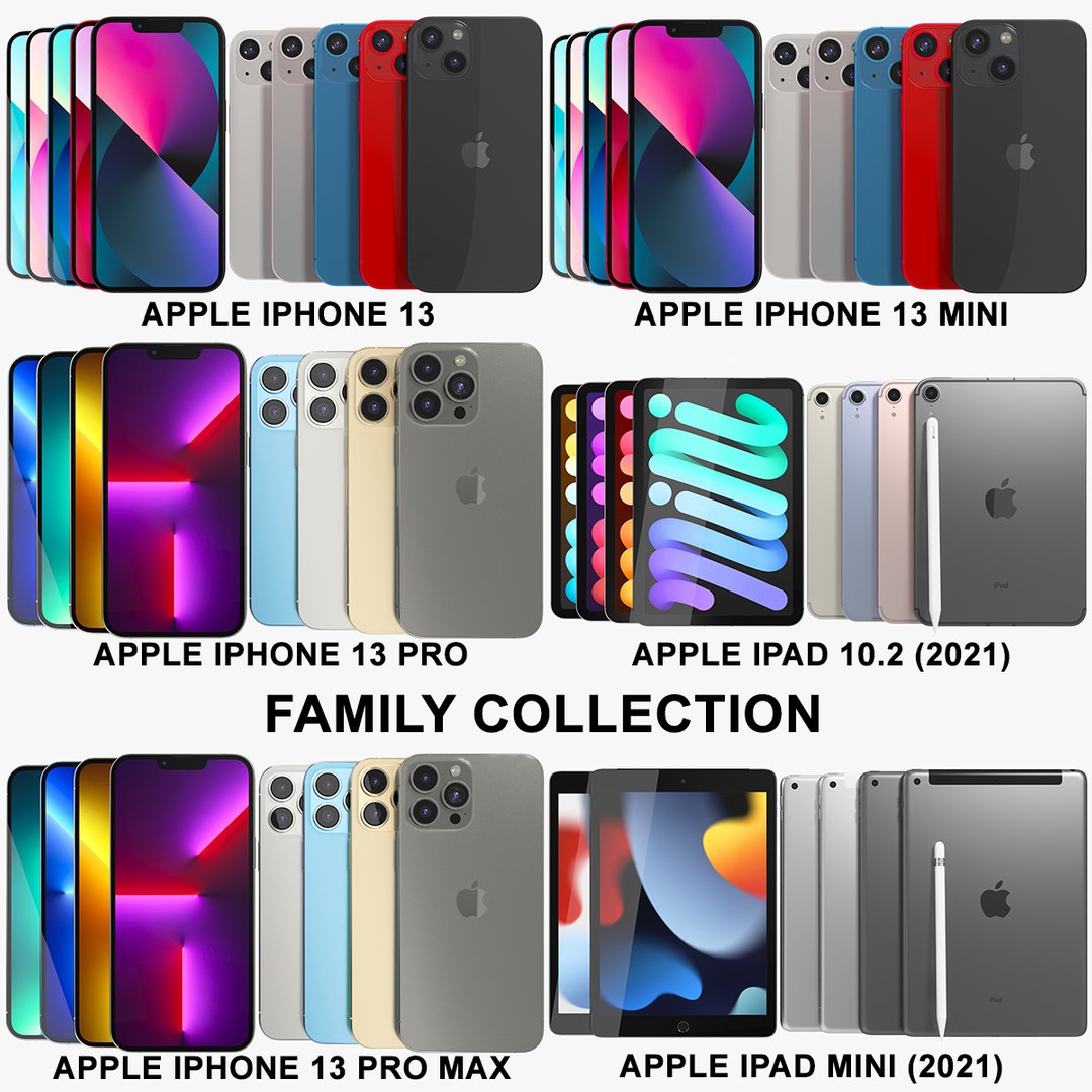 3D model Apple 2021 iPads and iPhones Family Collection https://p.turbosquid.com/ts-thumb/fm/Egz7Gd/Ii/col1/jpg/1639590744/1920x1080/fit_q87/102cc0035fd79806ff95c50d0462c504f4cb85bb/col1.jpg