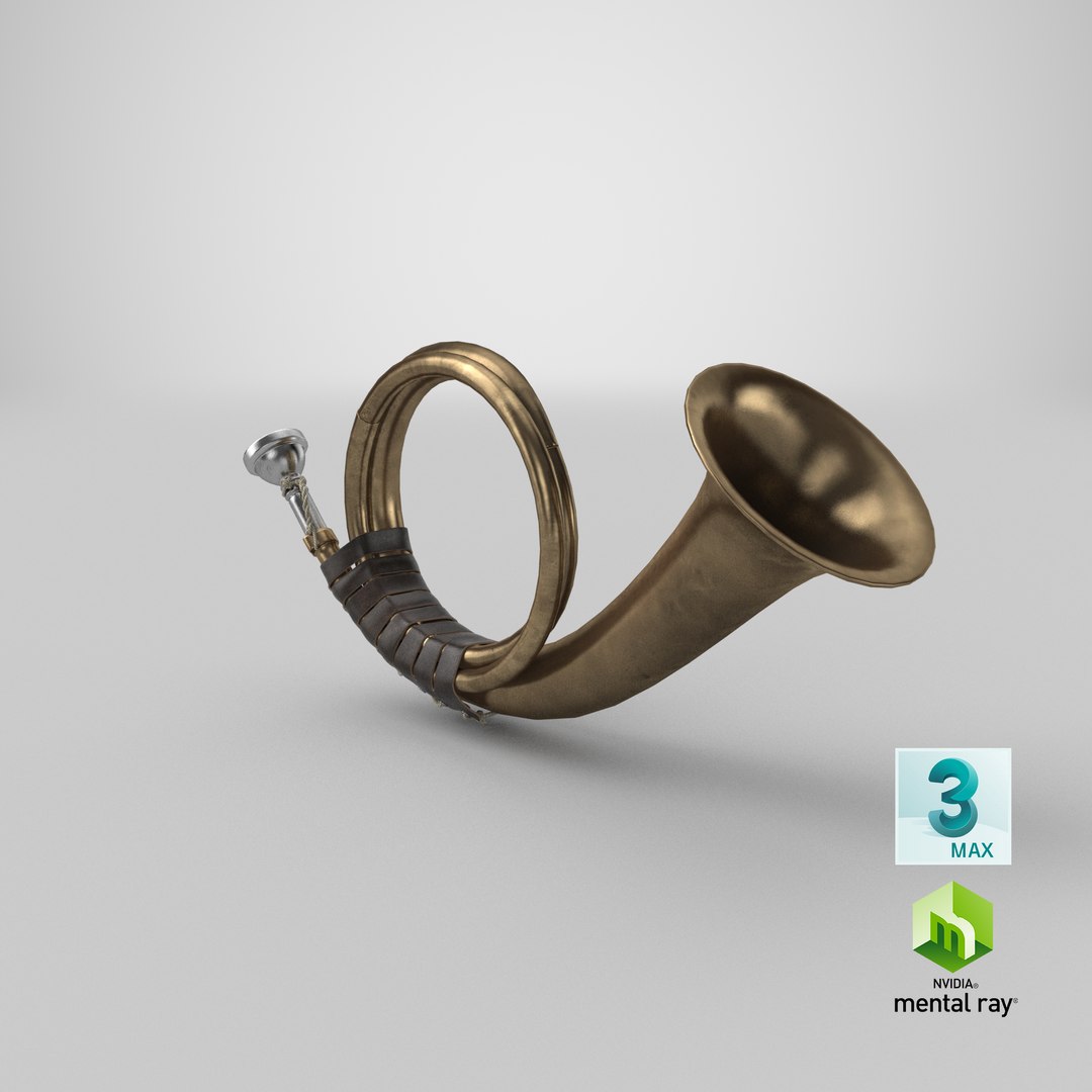 3D vintage hunting horn model https://p.turbosquid.com/ts-thumb/fm/G8KFT4/rHuwu8gS/stemcell_max_mental_ray_render/png/1586061853/1920x1080/fit_q87/7e29122ac08324a86e9bd600bc4b192fe0b5f1ea/stemcell_max_mental_ray_render.jpg