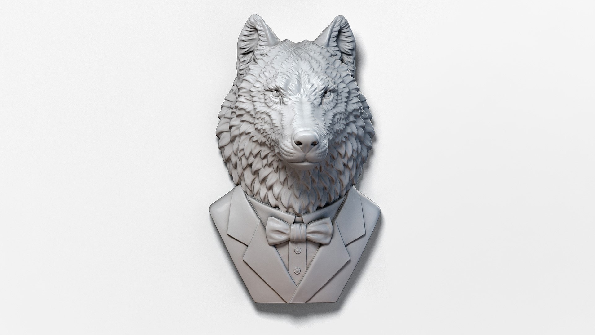 3D Wolf Suit Sculpture Model - TurboSquid 1531242