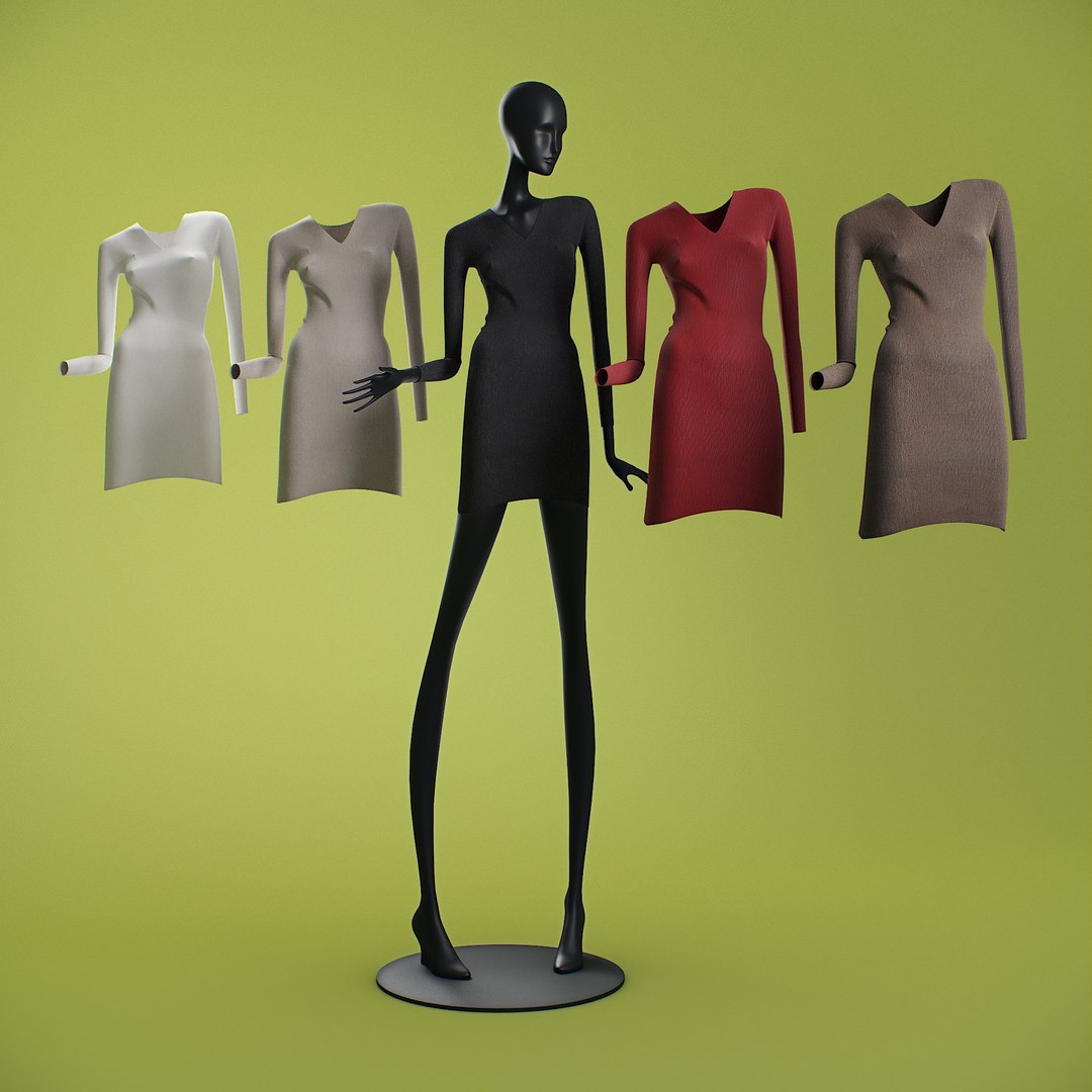 Long dresses mannequin 3D - TurboSquid 1499728