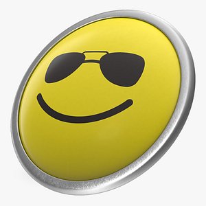 3D model push pin sunglasses face