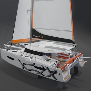 Catamaran Excess  13 3D model