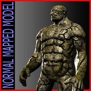 normal mapped 3d model